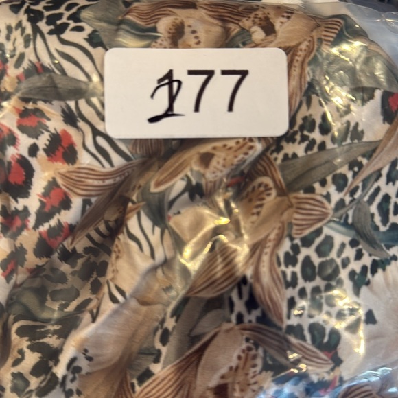 Revolve Lita by Ciara Fluid Print Tie Waist Pants in Animal Floral Milk size XXS - Picture 11 of 11